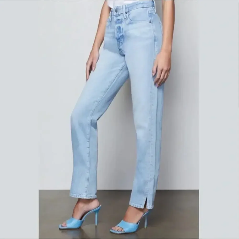 NEW‎ Good American Good Boy Jeans in Blue456